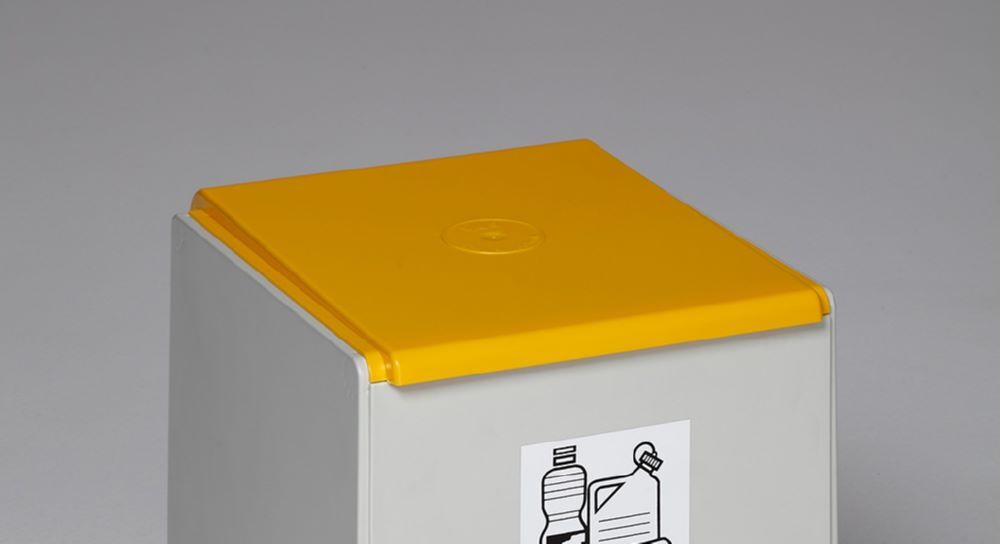 Var Deckel für Kunststoffcontainer 60 Liter Farbe gelb Produktbild Var Deckel für Kunststoffcontainer 60 Liter Farbe gelb