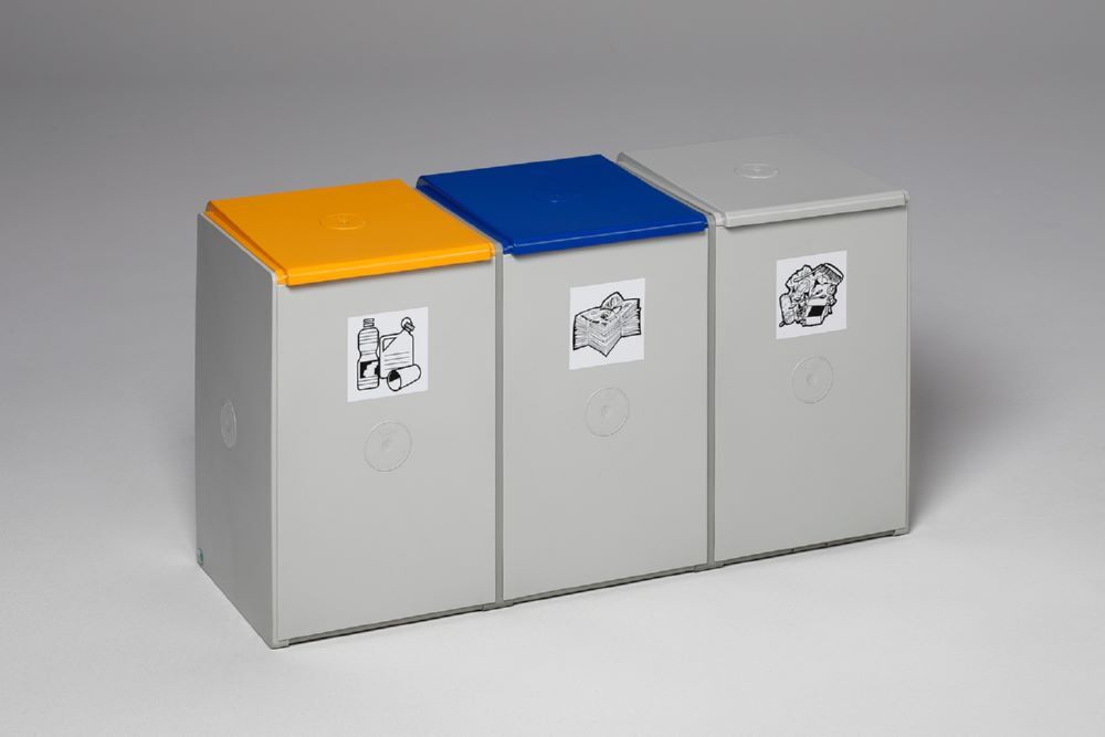 Var Deckel für Kunststoffcontainer 60 Liter Farbe gelb Produktbild Var Deckel für Kunststoffcontainer 60 Liter Farbe gelb bild 6