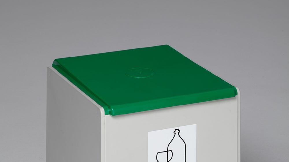 Var Deckel für Kunststoffcontainer 60 Liter Farbe grün Produktbild Var Deckel für Kunststoffcontainer 60 Liter Farbe grün bild 3