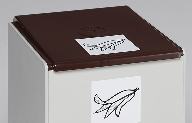 Var Deckel für Kunststoffcontainer 60 Liter Farbe braun Produktbild Var Deckel für Kunststoffcontainer 60 Liter Farbe braun bild 3