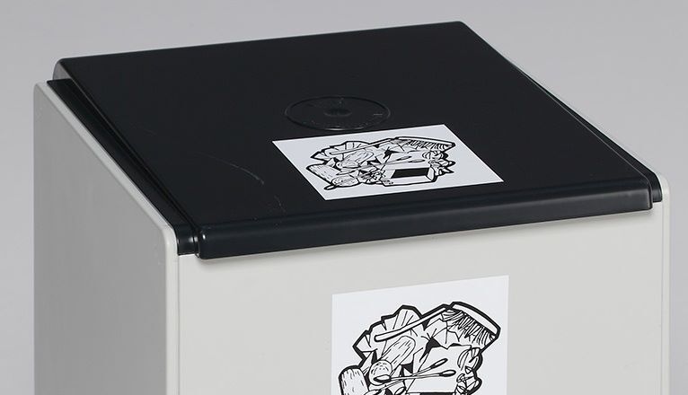 Var Deckel für Kunststoffcontainer 60 Liter Farbe anthrazit Produktbild Var Deckel für Kunststoffcontainer 60 Liter Farbe anthrazit bild 3