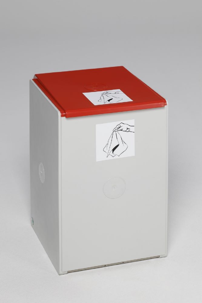 Var Deckel für Kunststoffcontainer 60 Liter Farbe rot Produktbild Var Deckel für Kunststoffcontainer 60 Liter Farbe rot bild 2