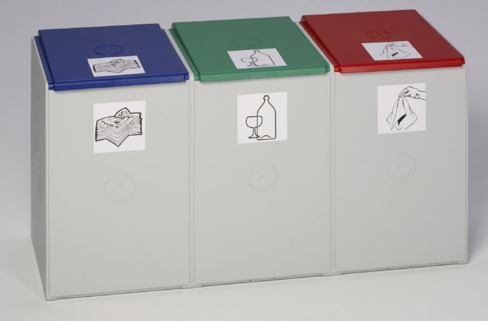 Var Deckel für Kunststoffcontainer 60 Liter Farbe rot Produktbild Var Deckel für Kunststoffcontainer 60 Liter Farbe rot bild 4