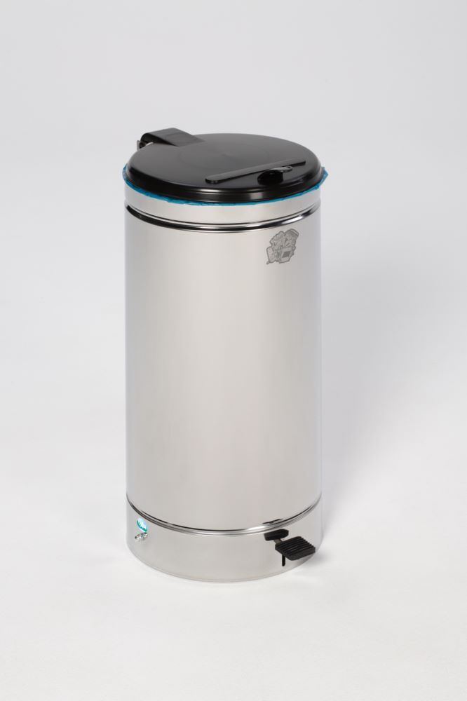 VAR Euro Pedal Edelstahl poliert Kunststoffdeckel schwarz Produktbild VAR Euro Pedal Edelstahl poliert Kunststoffdeckel schwarz bild 3