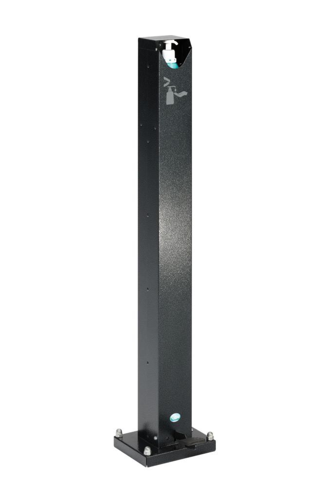 Var Handdesinfektionsspender HDS 120 mit Pedal antiksilber beschichtet Produktbild Var Handdesinfektionsspender HDS 120 mit Pedal antiksilber beschichtet