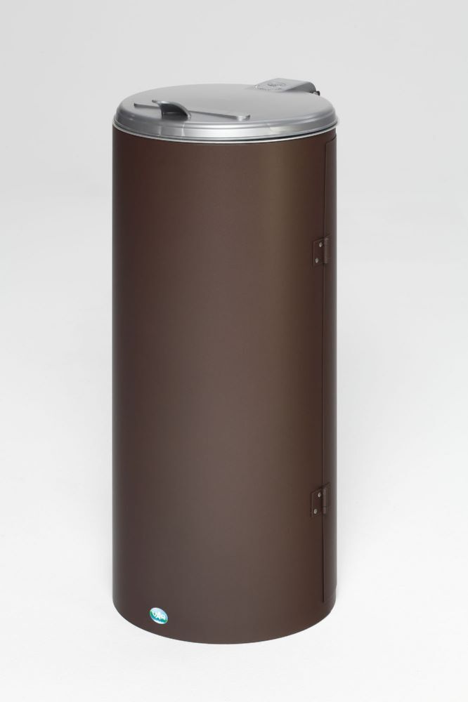 Var Kompakt Abfallbehälter Junior 900 mm hoch Deckel silber Produktbild Var Kompakt Abfallbehälter Junior 900 mm hoch Deckel silber