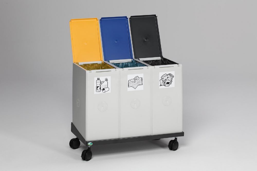 Var Kunststoffcontainer 40Liter 3 fach ohne Deckel Produktbild Var Kunststoffcontainer 40Liter 3 fach ohne Deckel bild 4