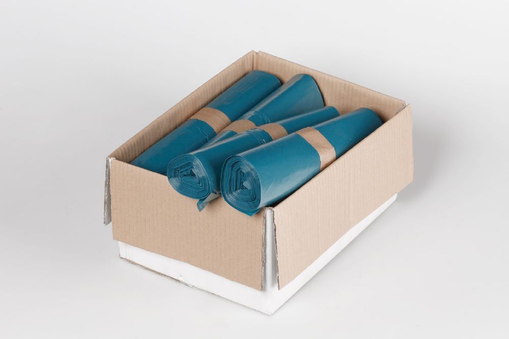 Var Kunststoffsack 120 Liter 250 Stück blau Produktbild Var Kunststoffsack 120 Liter 250 Stück blau