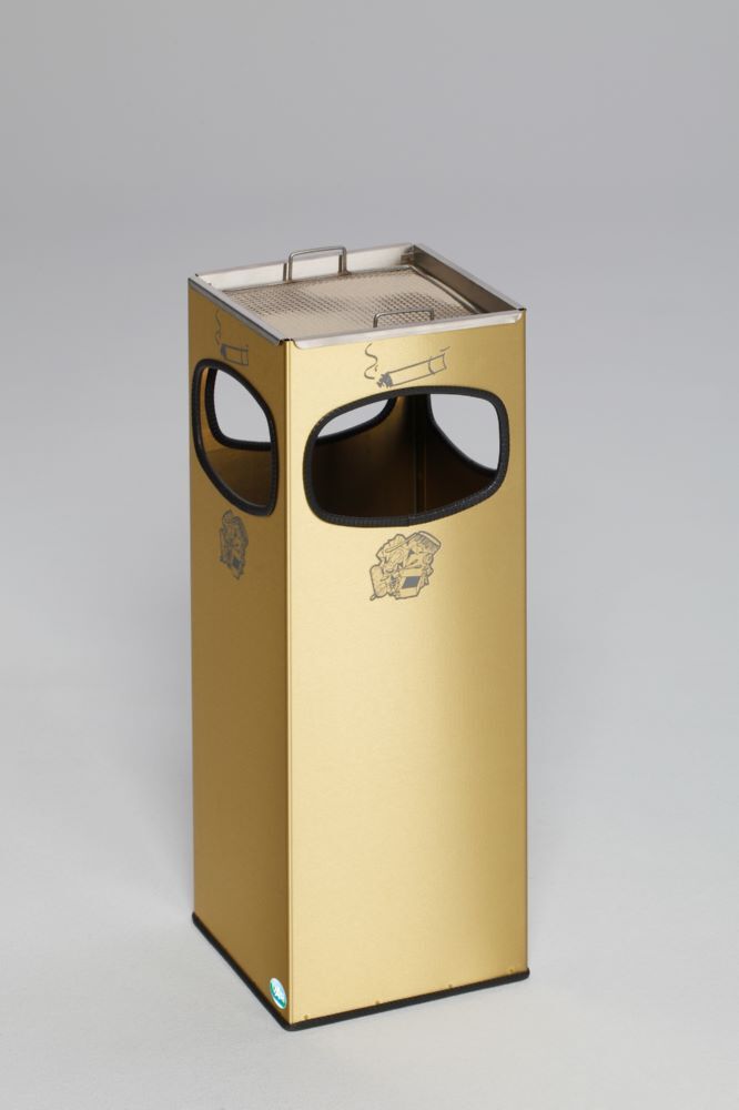 Var Messing Ausführung Abfallsammler Ascher 4 fach MS VA Produktbild Var Messing Ausführung Abfallsammler Ascher 4 fach MS VA