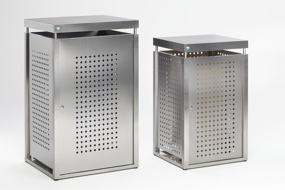 Var Müllbehälterschrank Edelstahl für 120 Liter Mülltonnen Produktbild Var Müllbehälterschrank Edelstahl für 120 Liter Mülltonnen bild 3