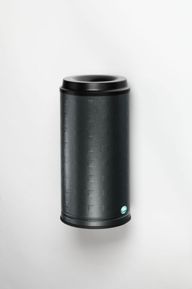 Var Papierkorb 20 Liter antiksilber Wandausführung Aluminium eloxiert Produktbild Var Papierkorb 20 Liter antiksilber Wandausführung Aluminium eloxiert