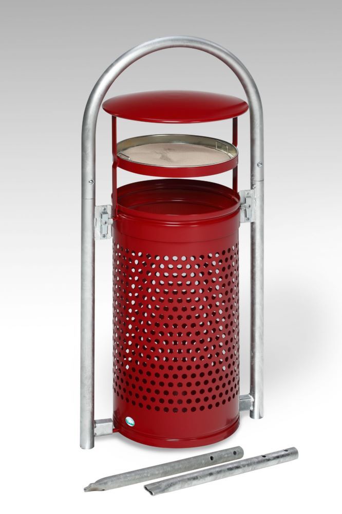 Var Rohrbogenständer RB 002 Kopfteil purpurrot Korpus purpurrot Produktbild Var Rohrbogenständer RB 002 Kopfteil purpurrot Korpus purpurrot