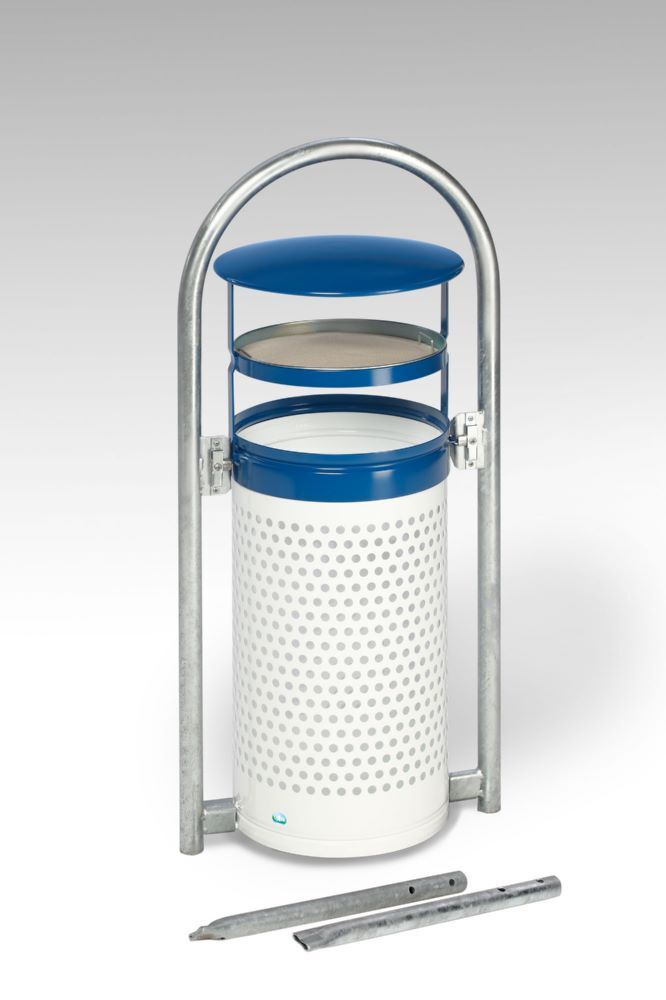 VAR Rohrbogenständer 002 weiß enzianblau feuerverzinkt 465 x 620 x 1325 mm Produktbild VAR Rohrbogenständer 002 weiß enzianblau feuerverzinkt 465 x 620 x 1325 mm