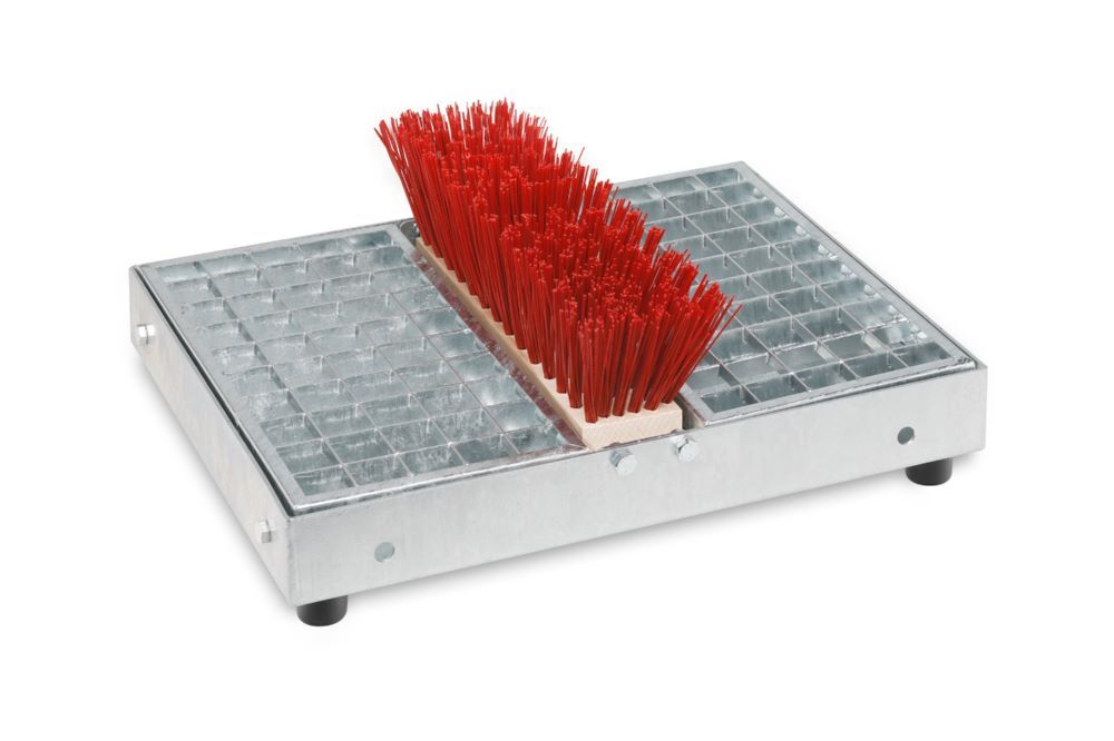 VAR Schuhreiniger S3 mit Gitterrost 565 x 190 x 400 mm Produktbild VAR Schuhreiniger S3 mit Gitterrost 565 x 190 x 400 mm