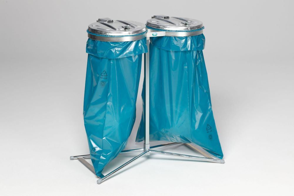 Var Müllsackständer Standard D verzinkt ME Deckel verzinkt Produktbild Var Müllsackständer Standard D verzinkt ME Deckel verzinkt