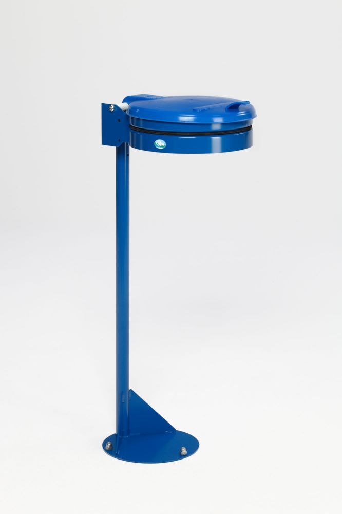 Var Standgerät Müllsackständer mit Kunststoffdeckel blau Produktbild Var Standgerät Müllsackständer mit Kunststoffdeckel blau