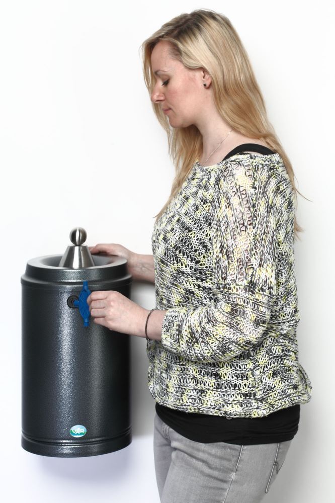 Var Wandascher H 47 Dreh und Schleuderascher antiksilber Produktbild Var Wandascher H 47 Dreh und Schleuderascher antiksilber bild 3