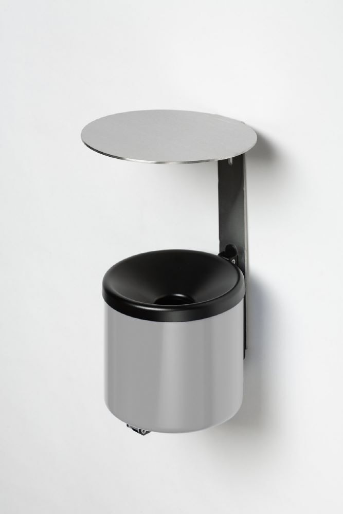 Var Wandascher silber WH 16 mit Dach VA Produktbild Var Wandascher silber WH 16 mit Dach VA