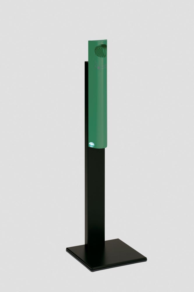 Var Wandascher B 12 mit Standfuß schwarz H 1250 x T 310 x B 310 mm Produktbild Var Wandascher B 12 mit Standfuß schwarz H 1250 x T 310 x B 310 mm