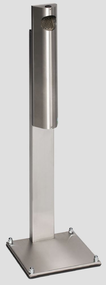 Var Wandascher B 12 verschließbar Edelstahl mit Standfuss Edelstahl Produktbild Var Wandascher B 12 verschließbar Edelstahl mit Standfuss Edelstahl