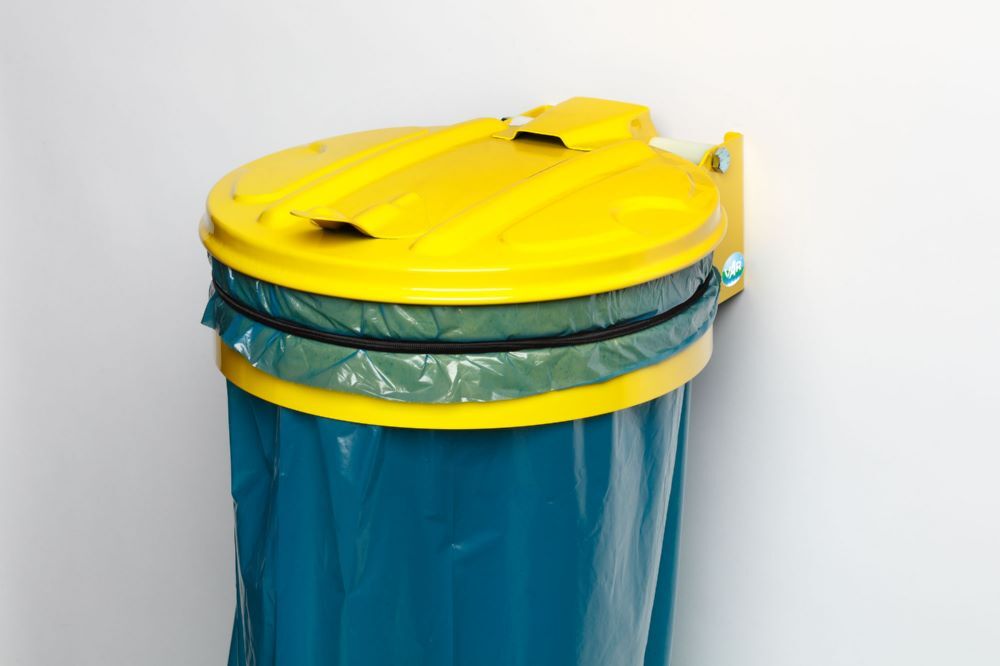 Var Wandgerät für Müllsäcke mit Kunststoffdeckel Durchmesser 360 mm Produktbild Var Wandgerät für Müllsäcke mit Kunststoffdeckel Durchmesser 360 mm