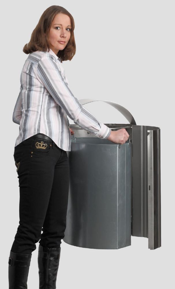 Var Wandgerät Abfallbehälter AG 79 Edelstahl 50 Liter Var Wandgerät Abfallbehälter AG 79 Edelstahl 50 Liter