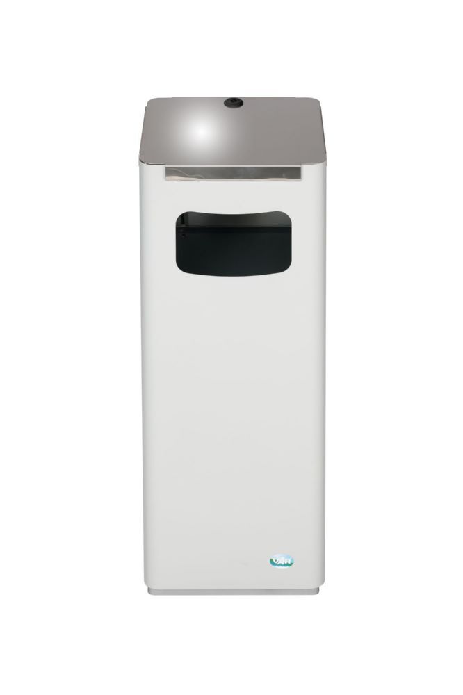 VAR Wertstoffsammelgerät 25R lichtgrau 235 x 235 x 660 mm Produktbild VAR Wertstoffsammelgerät 25R lichtgrau 235 x 235 x 660 mm