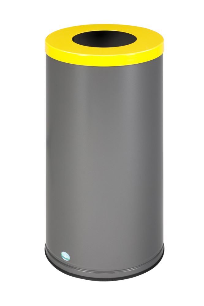 VAR Wertstoffsammelgerät 70 Liter gelb eisenglimmer 435 x 435 x 760 mm Produktbild VAR Wertstoffsammelgerät 70 Liter gelb eisenglimmer 435 x 435 x 760 mm