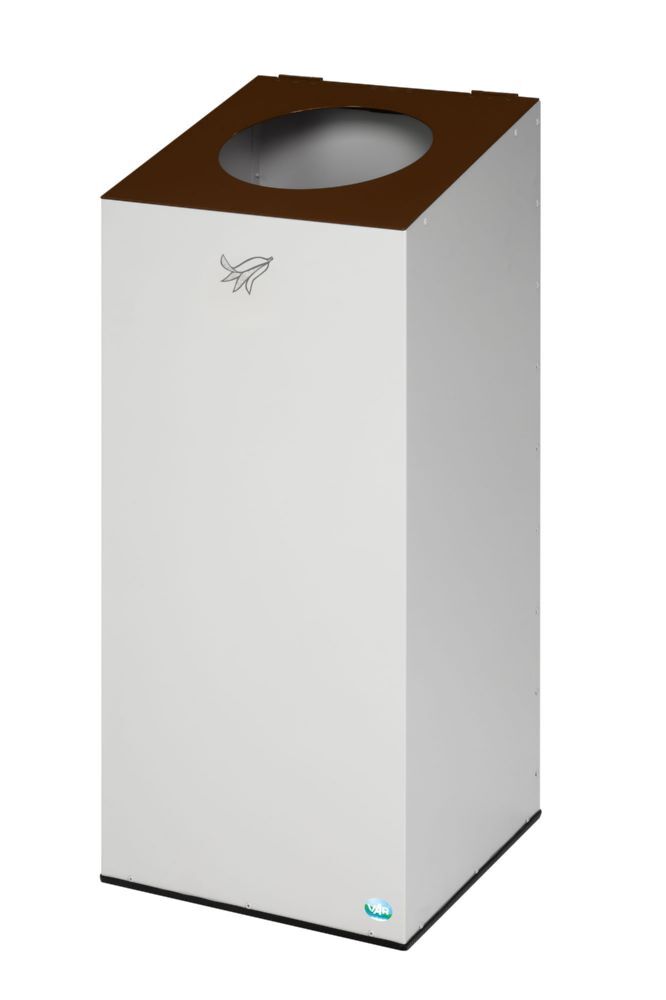 VAR Wertstoffsammelgerät 38 mit Klemmring grau braun 470 x 470 x 1045 mm Produktbild VAR Wertstoffsammelgerät 38 mit Klemmring grau braun 470 x 470 x 1045 mm