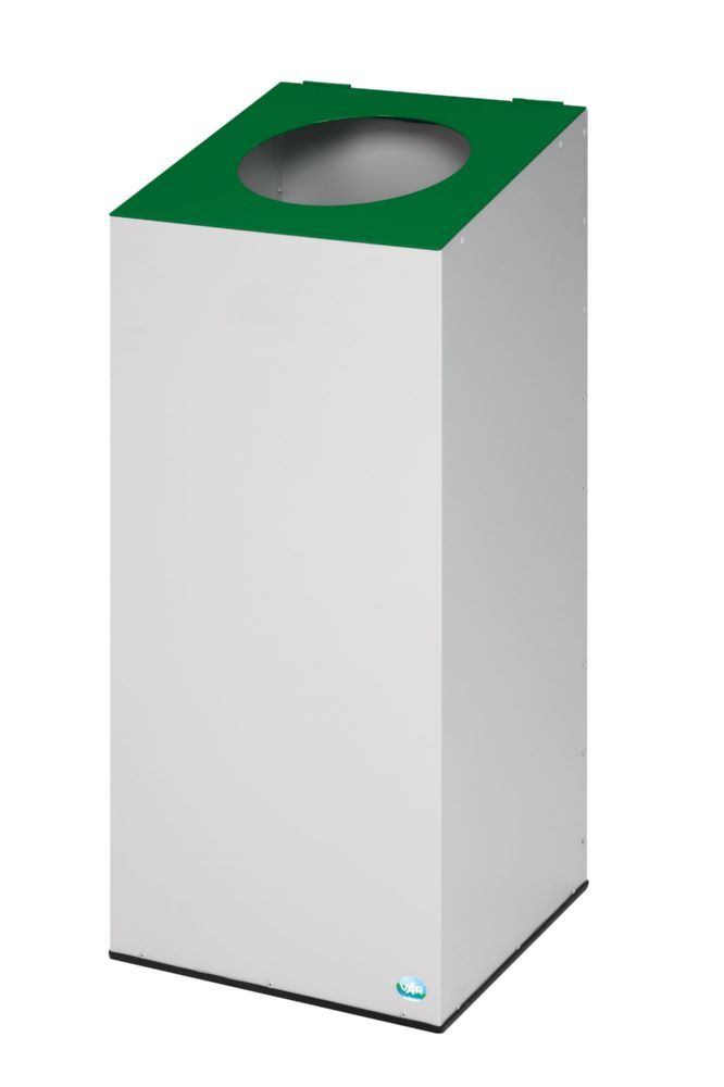 VAR Wertstoffsammelgerät 38 mit Klemmring grün grau 470 x 470 x 1045 mm Produktbild VAR Wertstoffsammelgerät 38 mit Klemmring grün grau 470 x 470 x 1045 mm