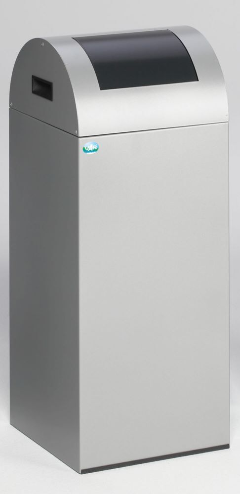Var Wertstoffsammelgerät WSG 55 R Korpus silber Einwurfklappe anthrazit Produktbild Var Wertstoffsammelgerät WSG 55 R Korpus silber Einwurfklappe anthrazit