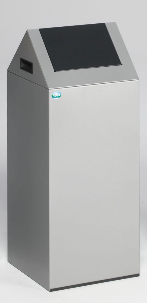 Var Wertstoffsammelgerät WSG 55 S Korpus silber Einwurfklappe anthrazit Produktbild Var Wertstoffsammelgerät WSG 55 S Korpus silber Einwurfklappe anthrazit