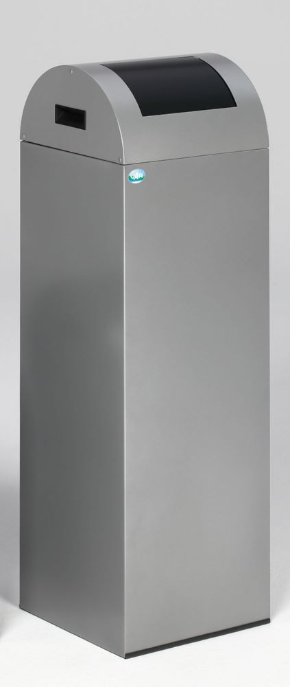 Var Wertstoffsammelgerät WSG 85 R Korpus silber Einwurfklappe anthrazit Produktbild Var Wertstoffsammelgerät WSG 85 R Korpus silber Einwurfklappe anthrazit