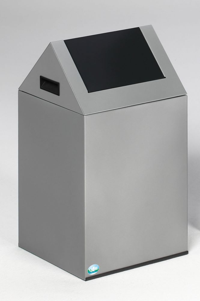 Var Wertstoffsammelgerät WSG 40 S Korpus silber Einwurfklappe anthrazit Produktbild Var Wertstoffsammelgerät WSG 40 S Korpus silber Einwurfklappe anthrazit