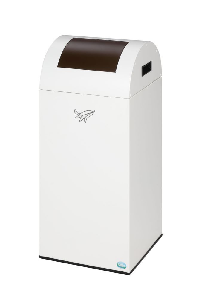 VAR Wertstoffsammelgerät WSG 55 R weiß 370 x 370 x 835 mm Produktbild VAR Wertstoffsammelgerät WSG 55 R weiß 370 x 370 x 835 mm