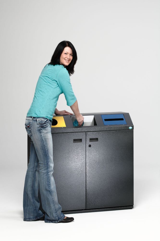 Var Wertstoffsammelstation WS 97 antiksilber Produktbild Var Wertstoffsammelstation WS 97 antiksilber bild 2