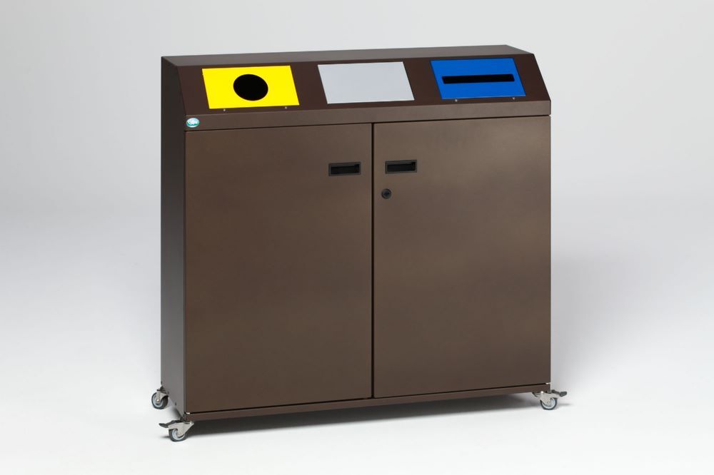 Var Wertstoffsammelstation WS 97 dunkelbraun Var Wertstoffsammelstation WS 97 dunkelbraun