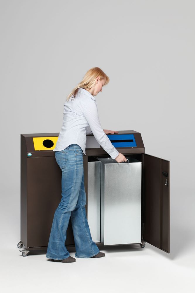 Var Wertstoffsammelstation WS 97 dunkelbraun Var Wertstoffsammelstation WS 97 dunkelbraun