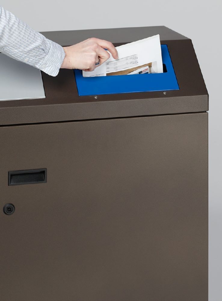 Var Wertstoffsammelstation WS 97 dunkelbraun Var Wertstoffsammelstation WS 97 dunkelbraun