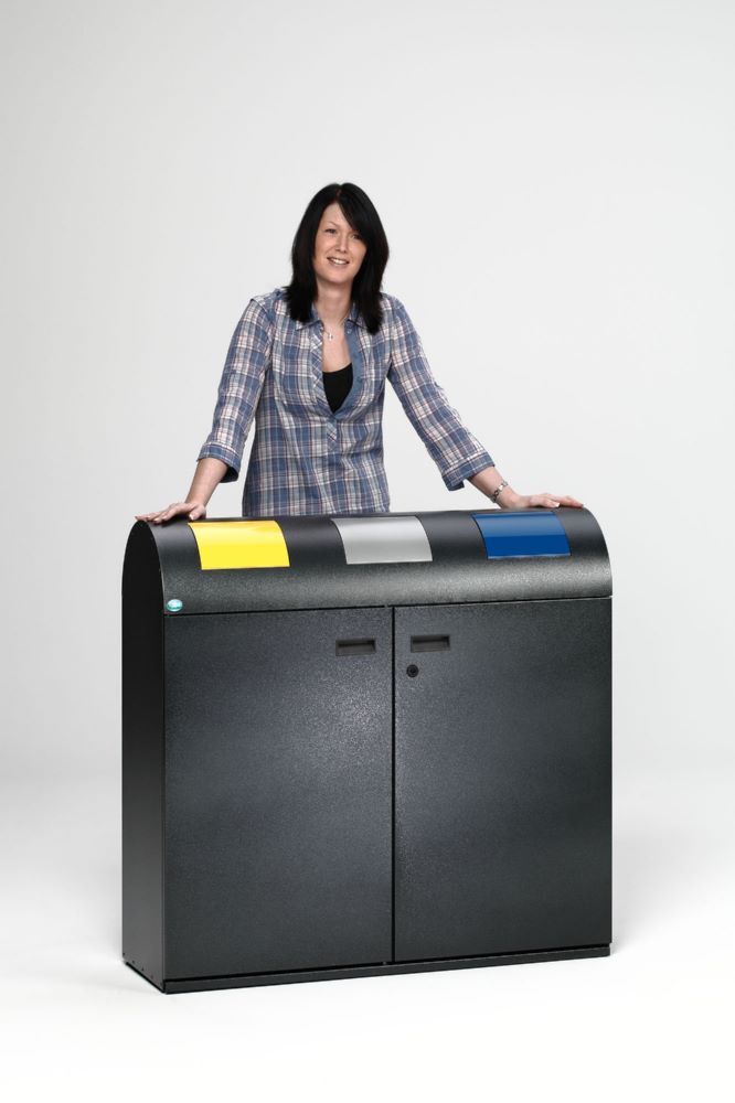 Var Wertstoffsammelstation WS 100R antiksilber Produktbild Var Wertstoffsammelstation WS 100R antiksilber bild 2