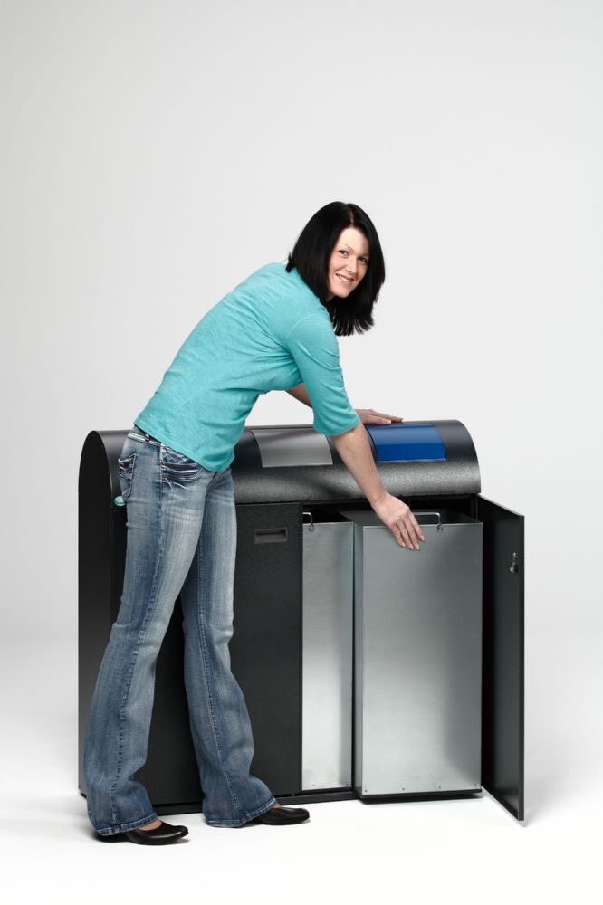 Var Wertstoffsammelstation WS 100R antiksilber Produktbild Var Wertstoffsammelstation WS 100R antiksilber bild 3