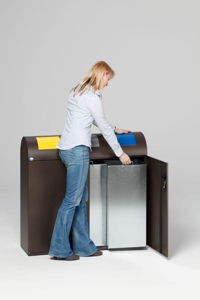 Var Wertstoffsammelstation WS 100 R braun Produktbild Var Wertstoffsammelstation WS 100 R braun bild 2