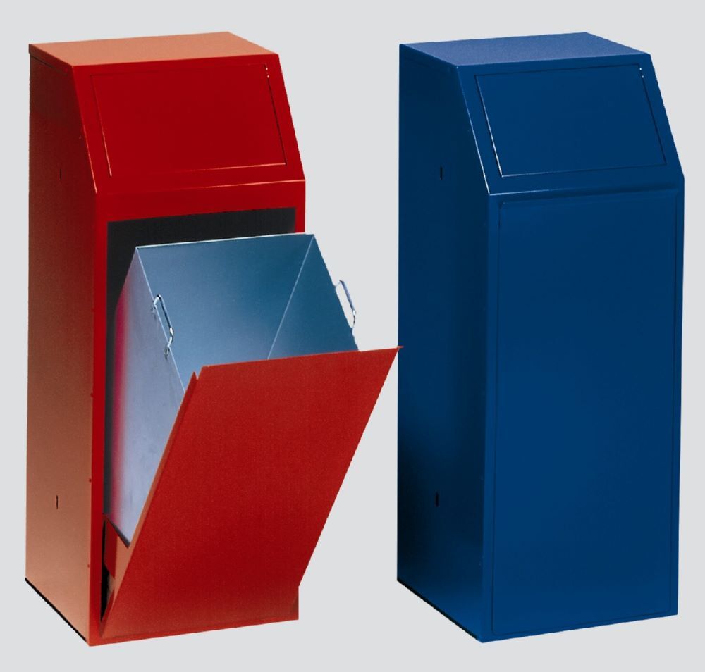 Var Wertstoffsammler P 80 rot Höhe 1000mm Produktbild Var Wertstoffsammler P 80 rot Höhe 1000mm bild 2