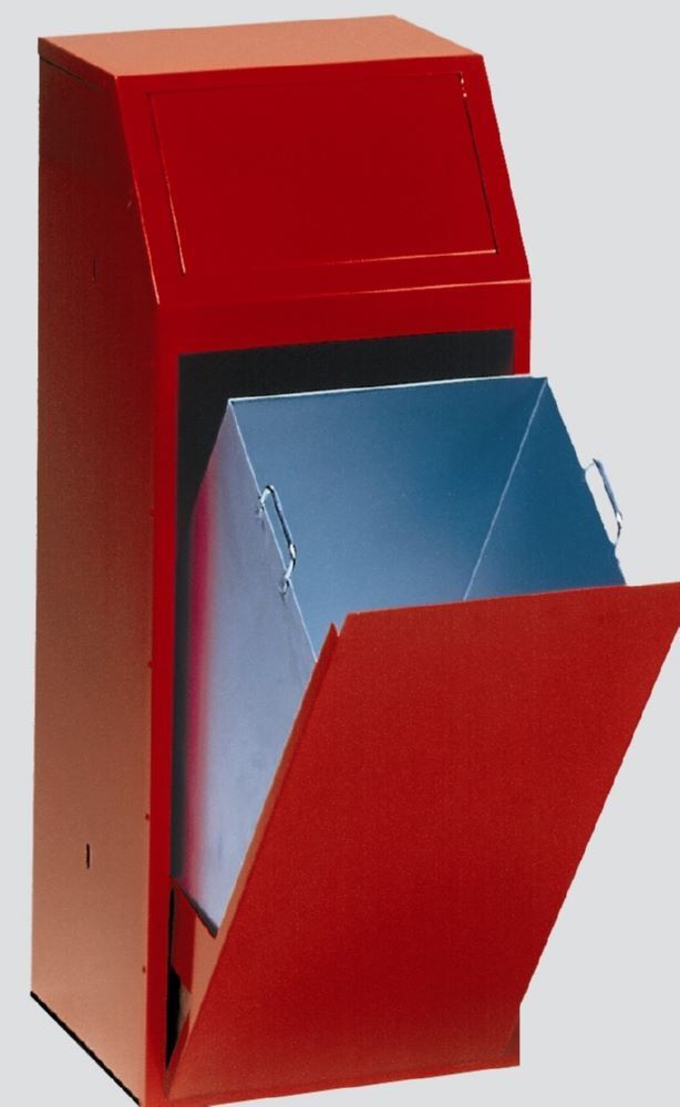 Var Wertstoffsammler P 80 rot Höhe 1000mm Produktbild Var Wertstoffsammler P 80 rot Höhe 1000mm