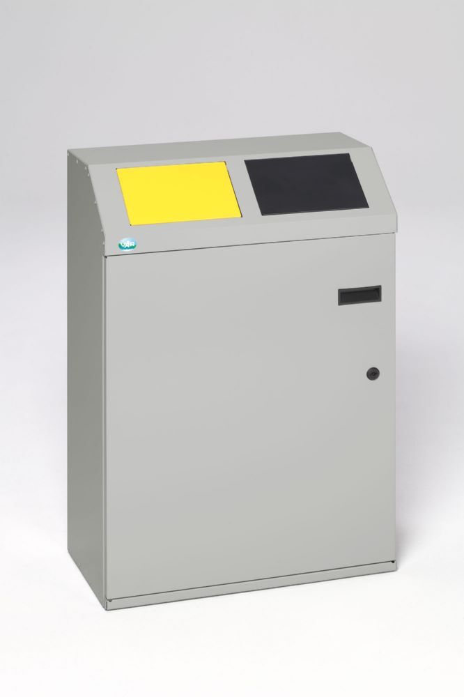 Var Wertstoffsortiersystem silber 100 Liter 2 Fach Produktbild Var Wertstoffsortiersystem silber 100 Liter 2 Fach