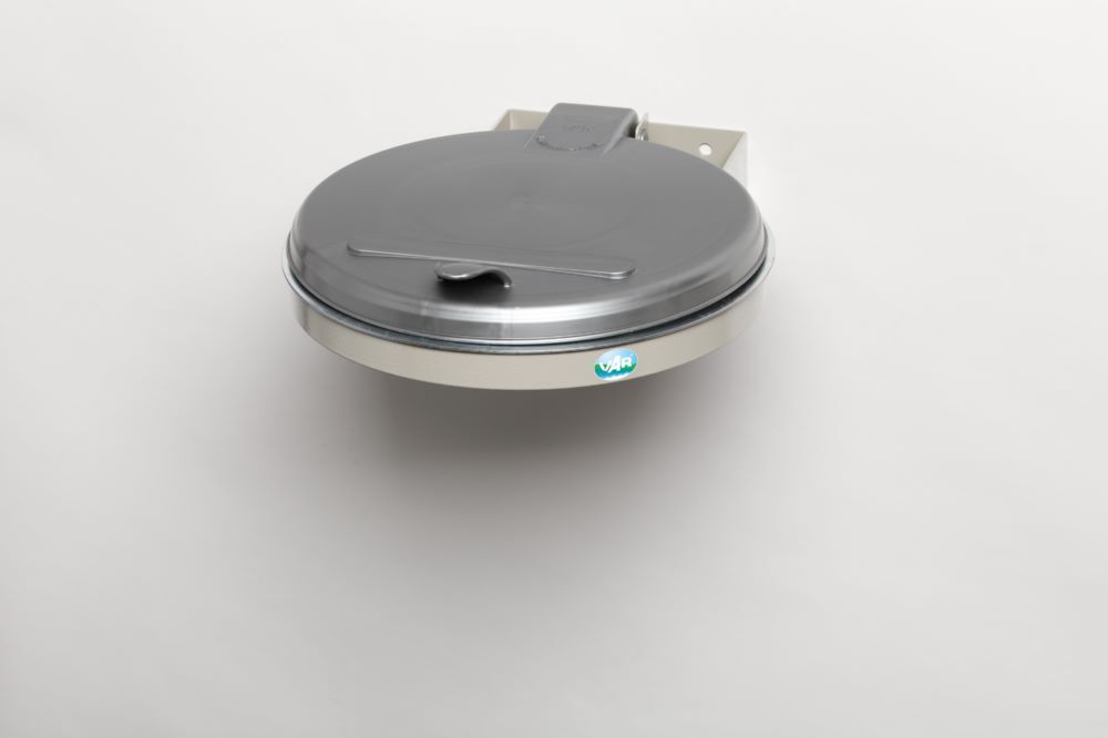 Var Müllsackhalter WSK Wandgerät KS Deckel silber Produktbild Var Müllsackhalter WSK Wandgerät KS Deckel silber bild 3