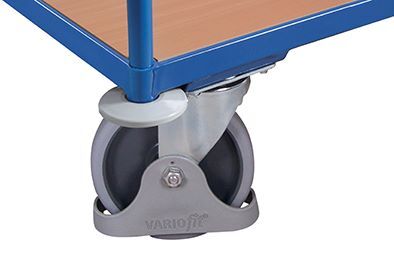 Variofit Abweisrollen grau Vollgummi Produktbild Variofit Abweisrollen grau Vollgummi