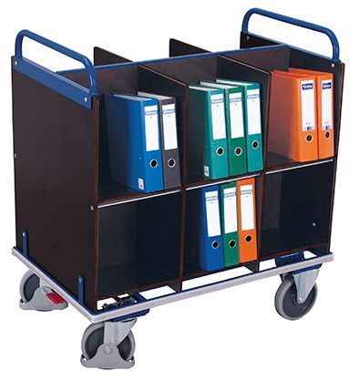 Variofit Aktenwagen mit 12 Fächern 1105x700x1185mm Produktbild Variofit Aktenwagen mit 12 Fächern 1105x700x1185mm bild 3