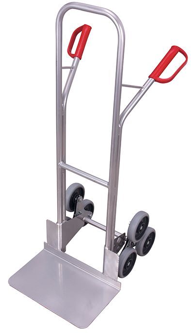 Variofit Aluminium Treppenkarre 2 dreiarmige Radsterne 620x675x1310mm Produktbild Variofit Aluminium Treppenkarre 2 dreiarmige Radsterne 620x675x1310mm