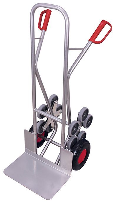 Variofit Aluminium Treppenkarre 2 fünfarmige Traglast 200 kg Produktbild Variofit Aluminium Treppenkarre 2 fünfarmige Traglast 200 kg